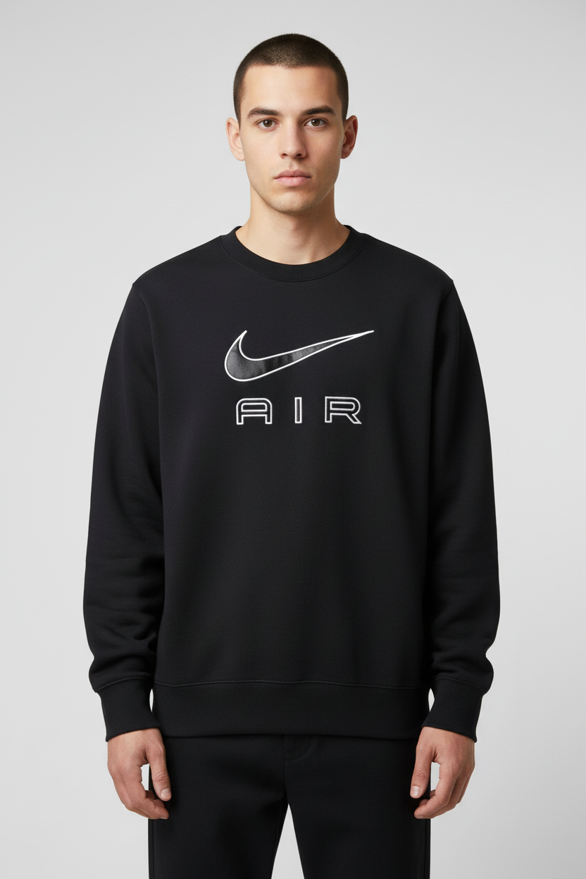 Nike Air Herren Sweatshirt Schwarz Größe L