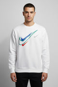 Nike Herren Sweatshirt Weiß Mehrfarbig Größe XL