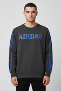 Adidas Herren Sweatshirt Grau Blau Größe M