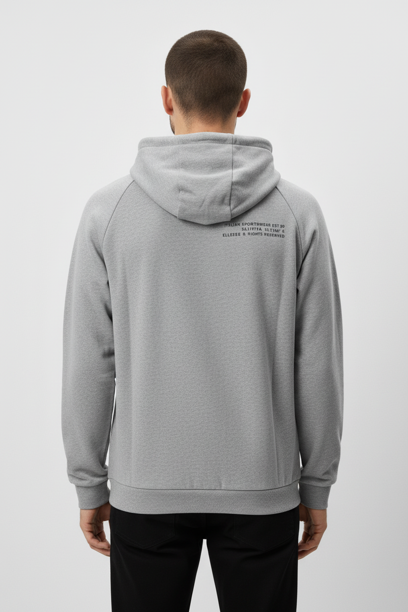 Ellesse Herren Kapuzenpullover Grau Größe XL
