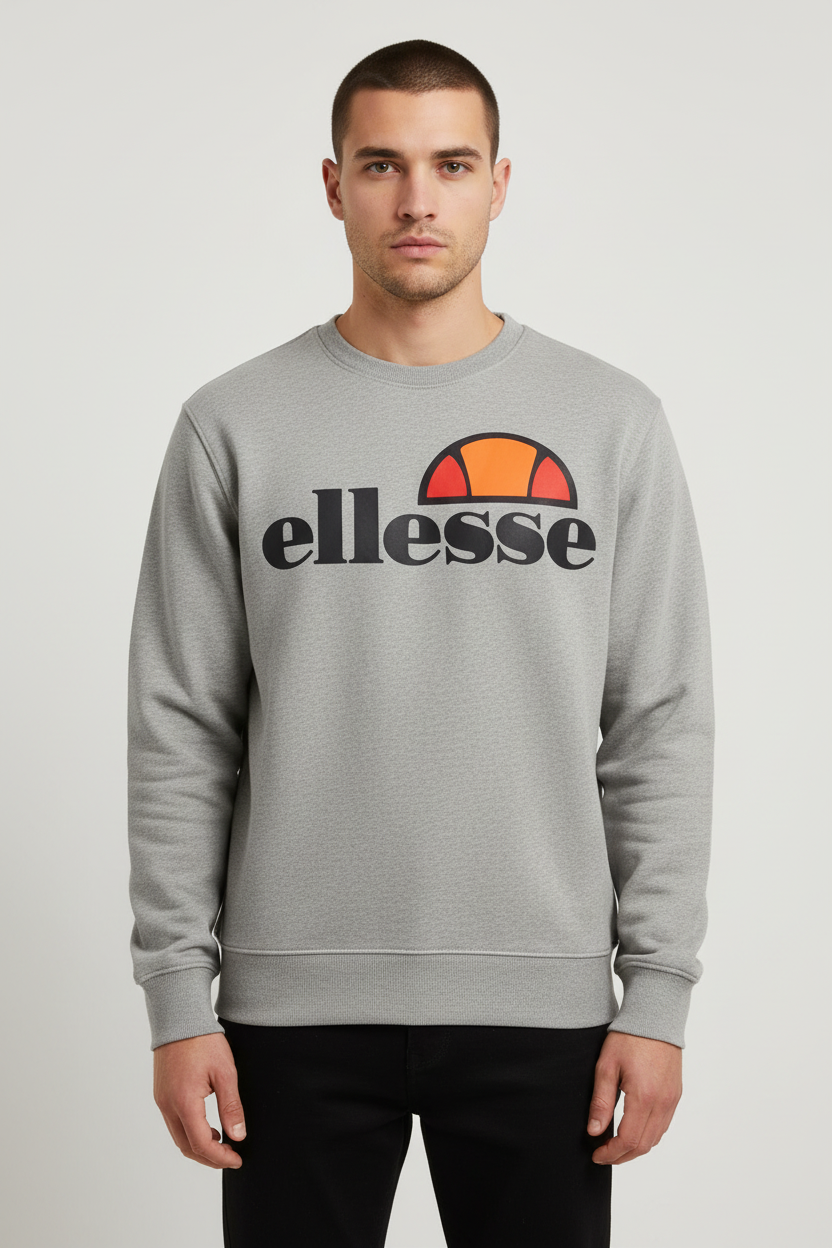 Ellesse Herren Sweatshirt Grau Größe S