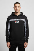Fila Herren Kapuzenpullover Schwarz Weiß Rot Größe M