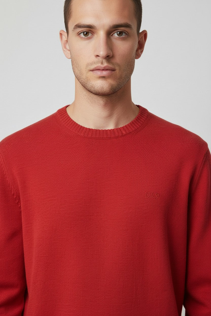 Hugo Boss Herren Strickpullover Rot Größe M/L