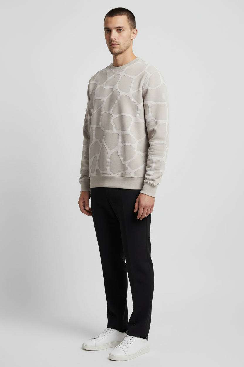 Hugo Boss Herren Sweatshirt Beige Größe M