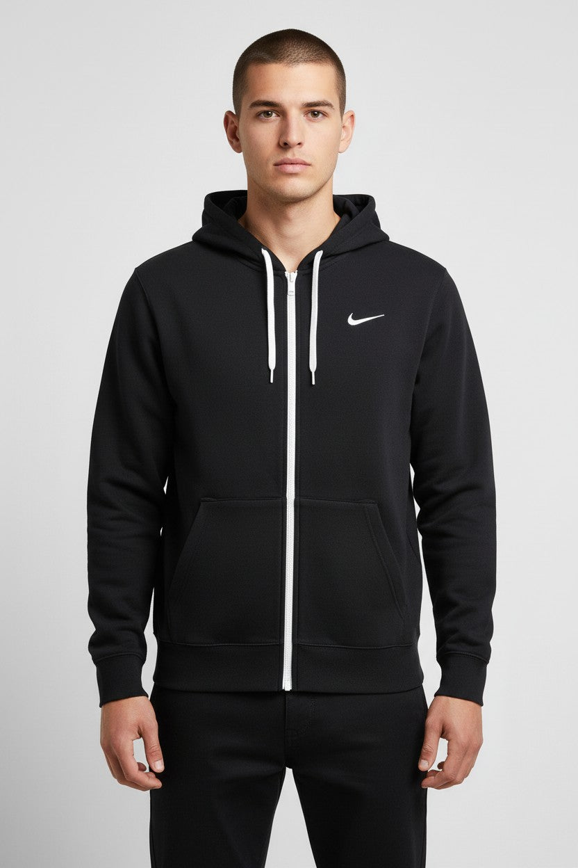 Nike Herren Kapuzenpullover Grau Blau Größe L