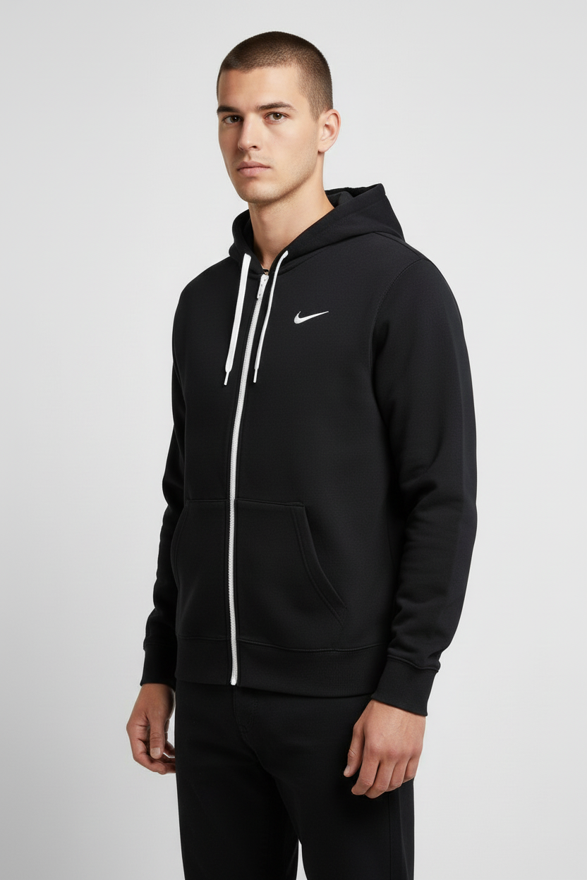 Nike Herren Kapuzenpullover Grau Blau Größe L