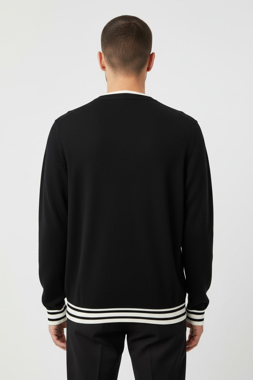 Fila Herren Sweatshirt Schwarz Weiß Größe XXL