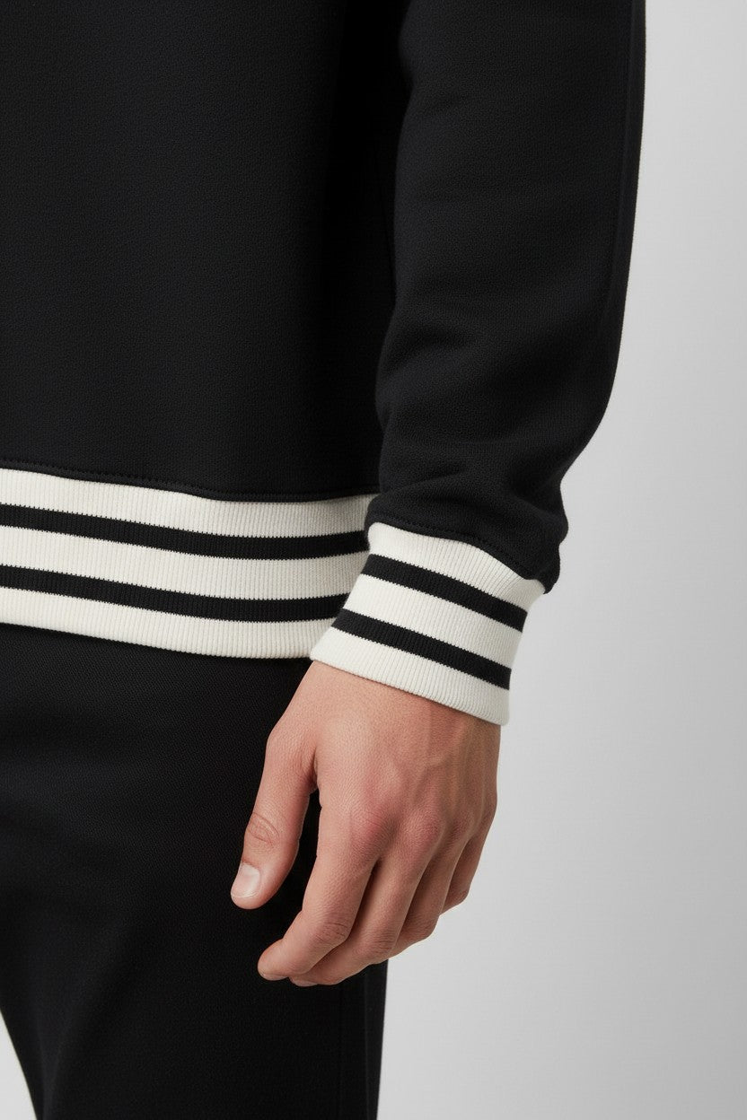 Fila Herren Sweatshirt Schwarz Weiß Größe XXL