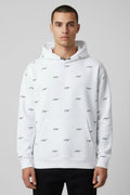 Hugo Boss Herren Kapuzenpullover Weiß Schwarz Größe L