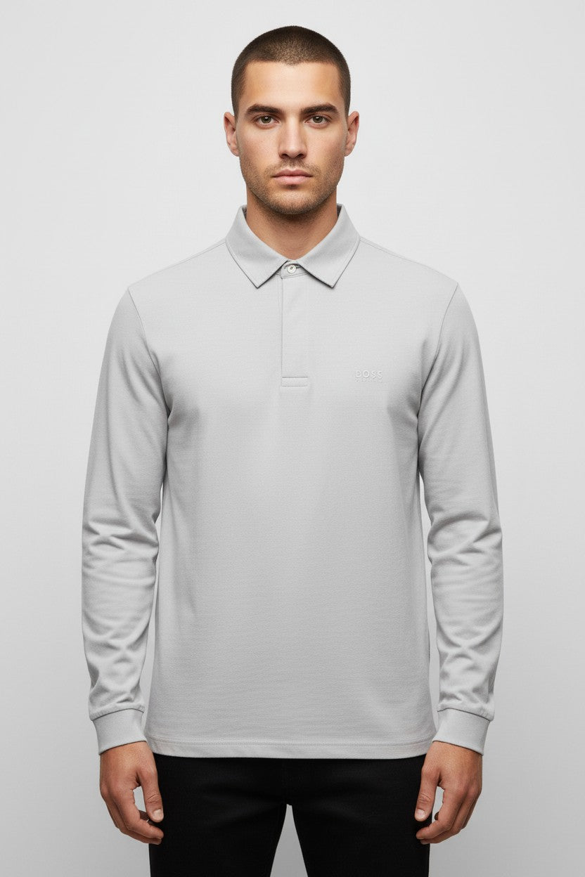 Hugo Boss Herren Rugby Shirt Grau Größe XL