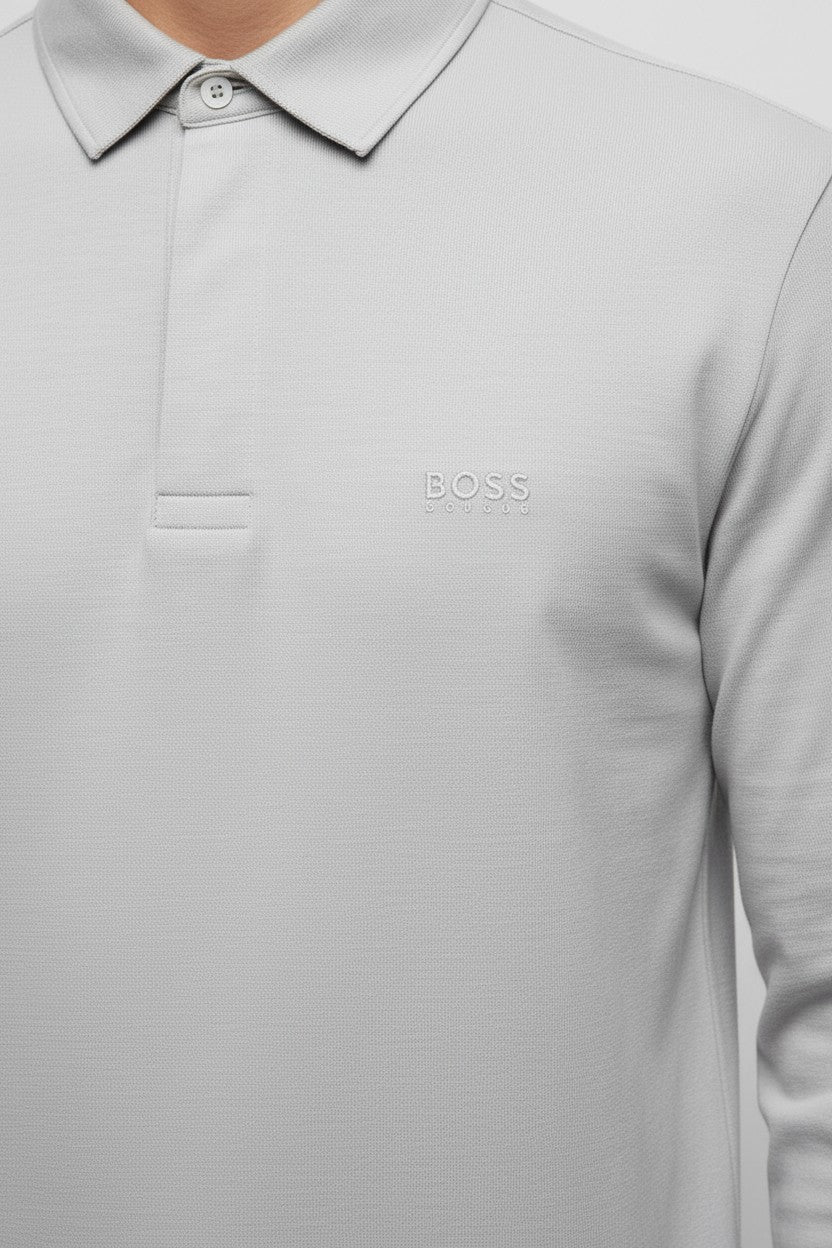 Hugo Boss Herren Rugby Shirt Grau Größe XL