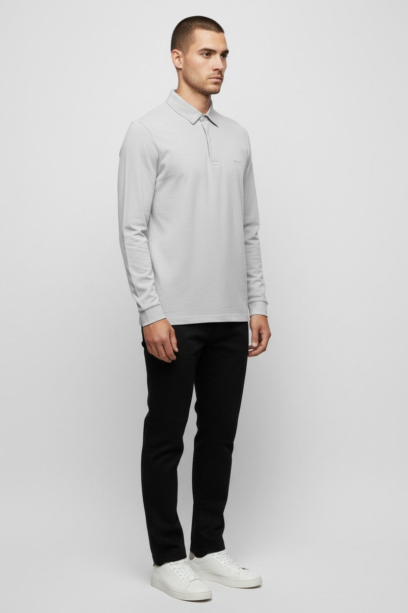 Hugo Boss Herren Rugby Shirt Grau Größe XL