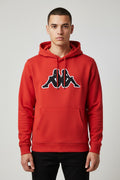 Kappa Herren Kapuzenpullover Rot Größe S