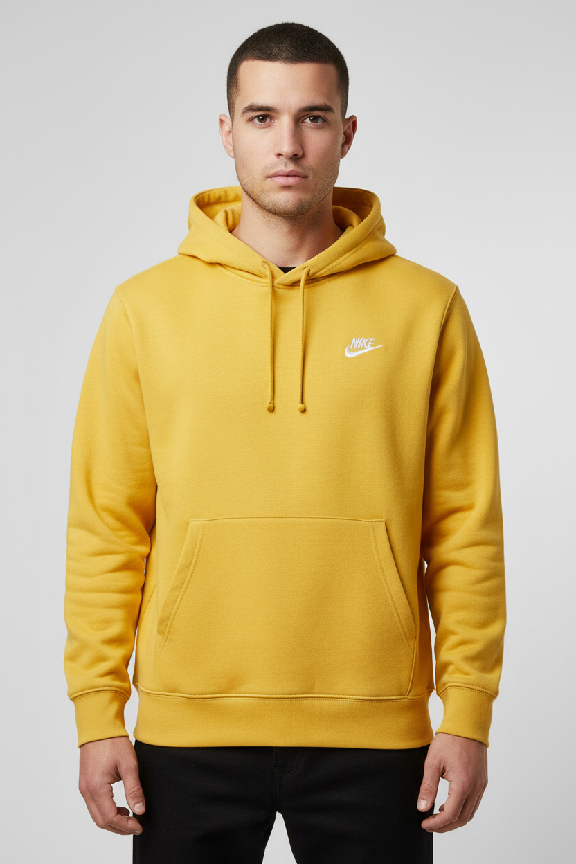 Nike Herren Kapuzenpullover Gelb Größe S