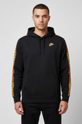 Nike Herren Kapuzenpullover Schwarz Orange Größe S