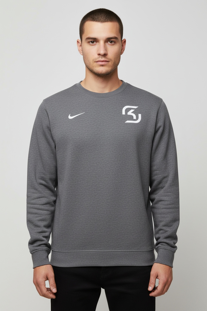 Nike Herren Sweatshirt Grau Größe M