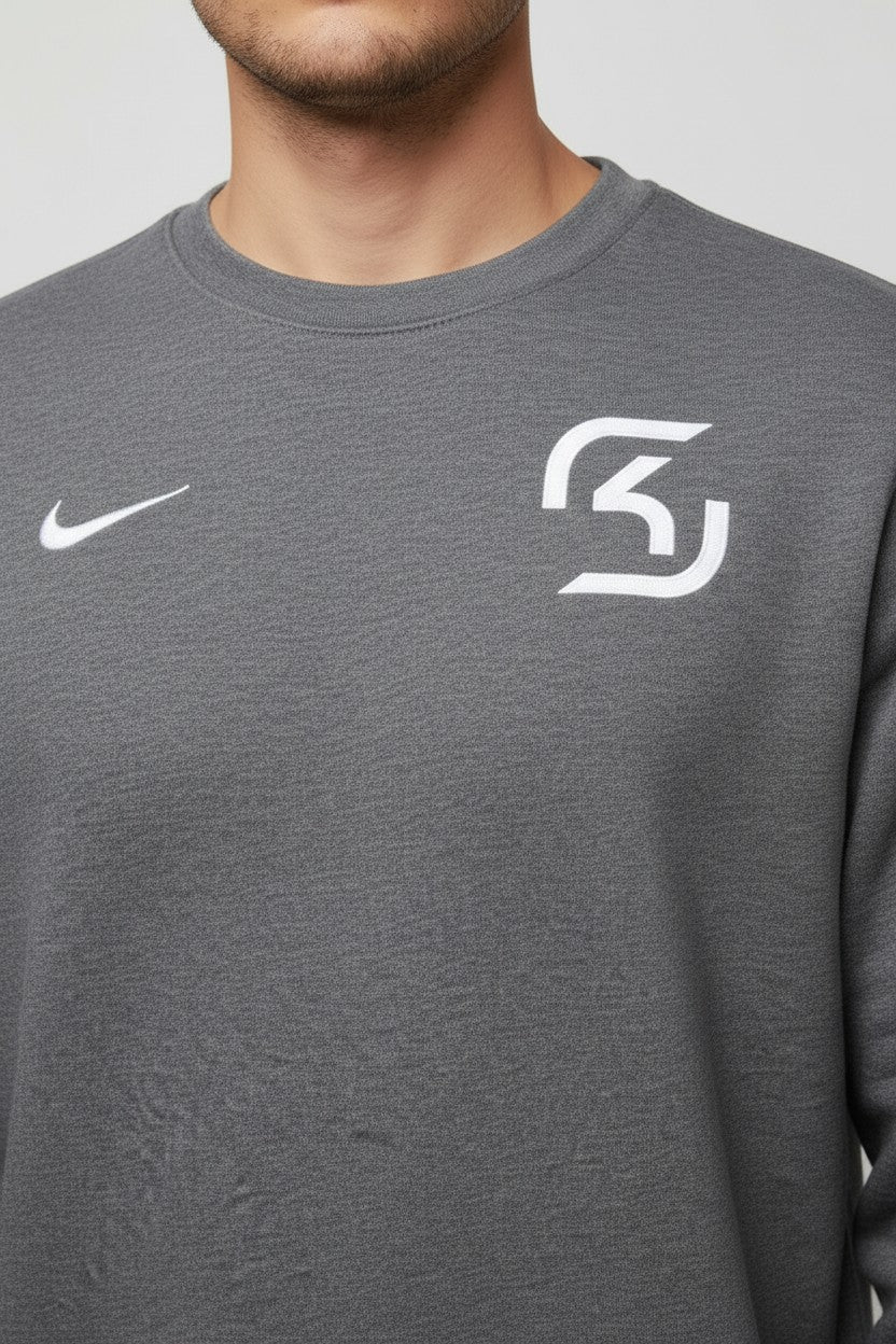 Nike Herren Sweatshirt Grau Größe M