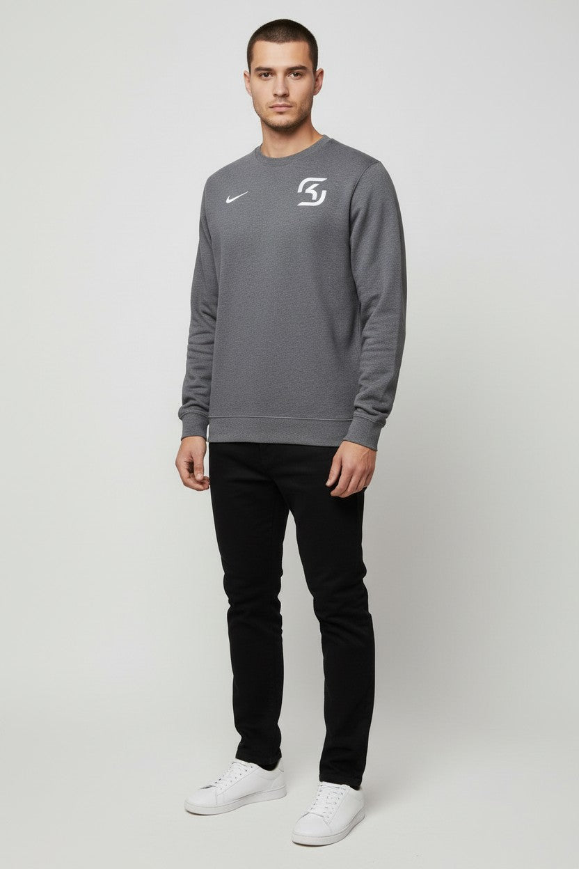 Nike Herren Sweatshirt Grau Größe M