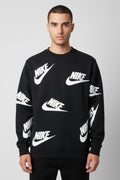 Nike Herren Sweatshirt Schwarz Weiß Größe S