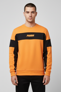 Puma Herren Sweatshirt Orange Schwarz Größe M