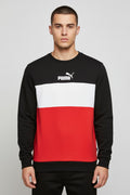 Puma Herren Sweatshirt Schwarz Weiß Rot Größe M