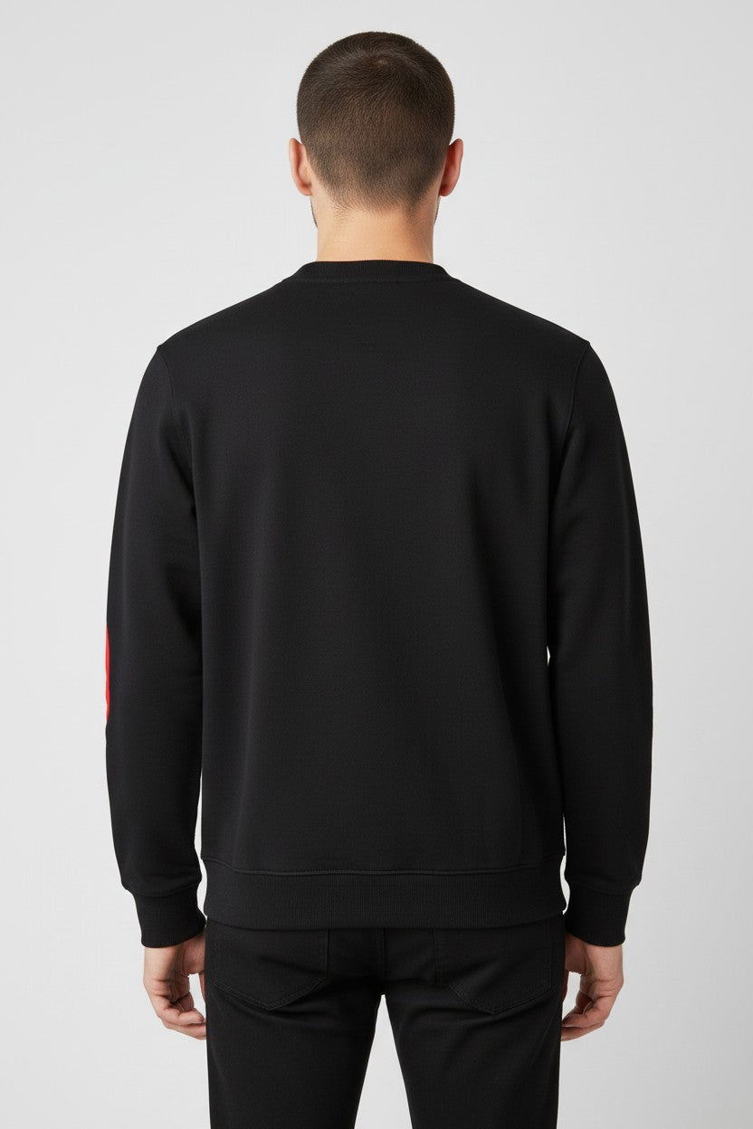 Puma Herren Sweatshirt Schwarz Weiß Rot Größe M