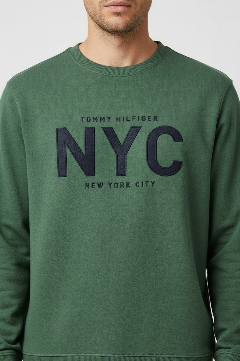 Tommy Hilfiger Herren Sweatshirt Grün Größe S