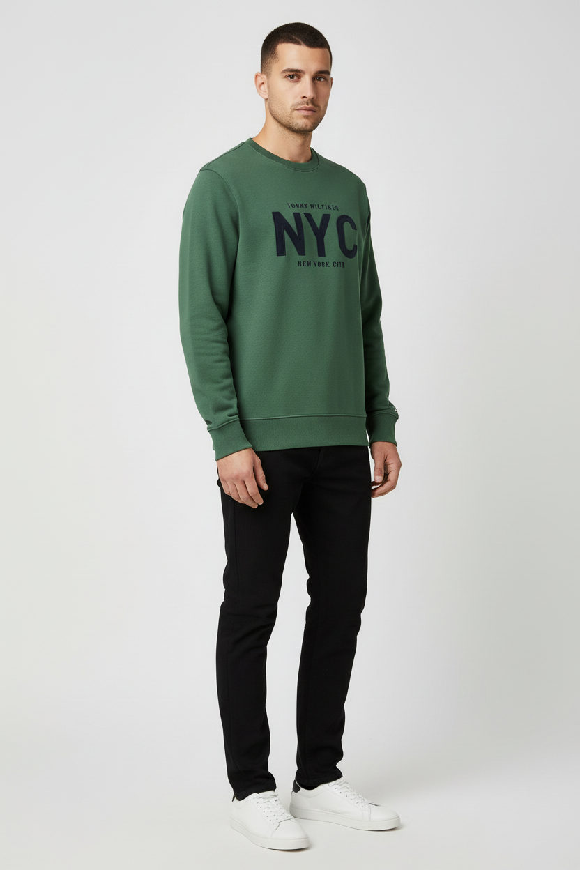 Tommy Hilfiger Herren Sweatshirt Grün Größe S