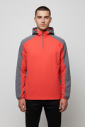 Under Armour Herren Kapuzenpullover Rot Grau Größe S/M