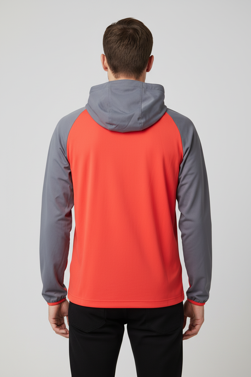 Under Armour Herren Kapuzenpullover Rot Grau Größe S/M