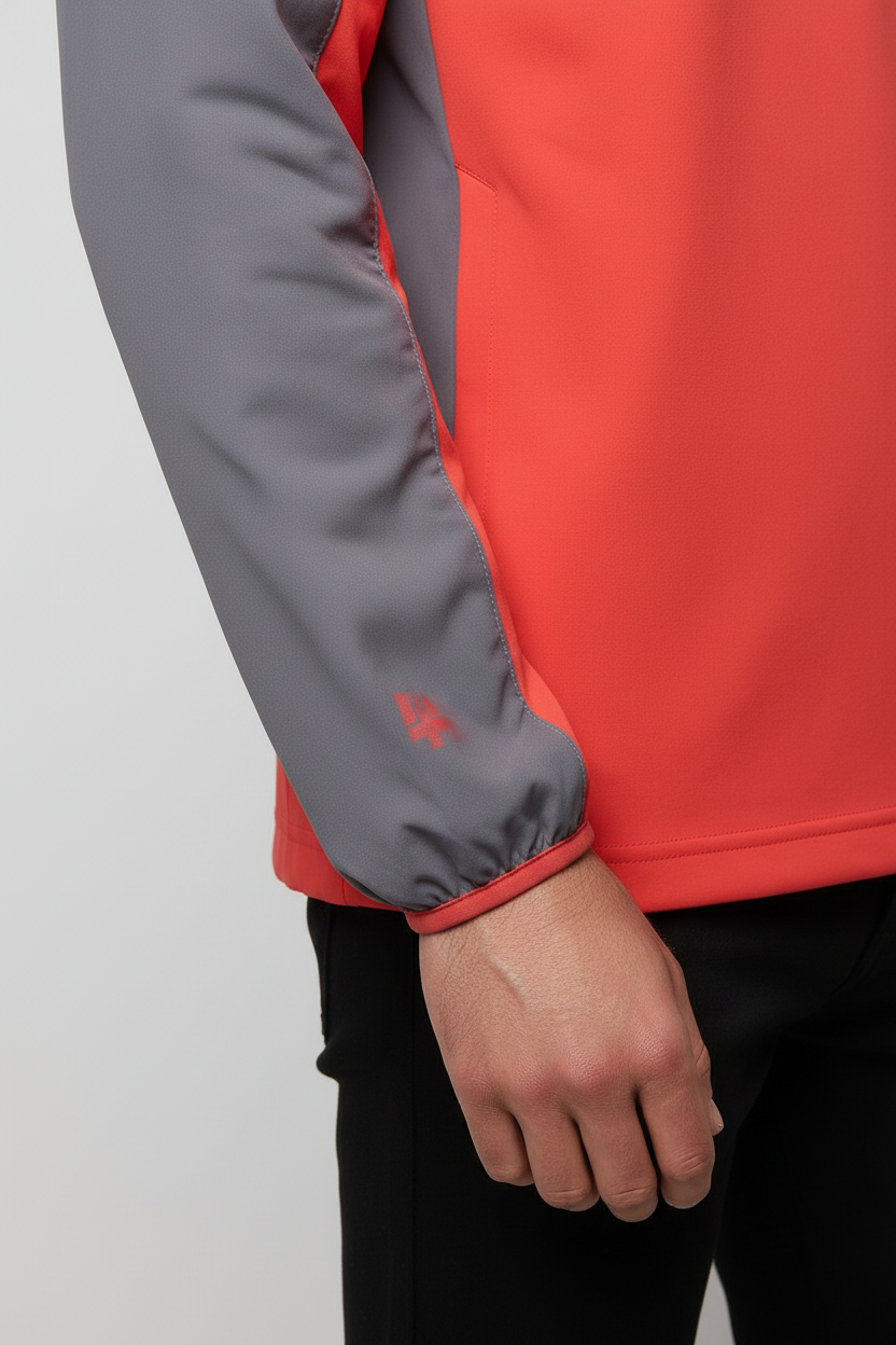 Under Armour Herren Kapuzenpullover Rot Grau Größe S/M