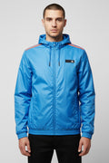Adidas Herren Trainingsjacke Blau Orange Größe M