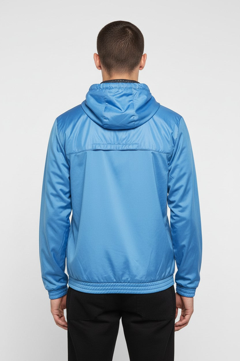 Adidas Herren Trainingsjacke Blau Orange Größe M