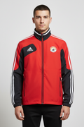 Adidas Unisex Trainingsjacke Rot Schwarz Weiß Größe M