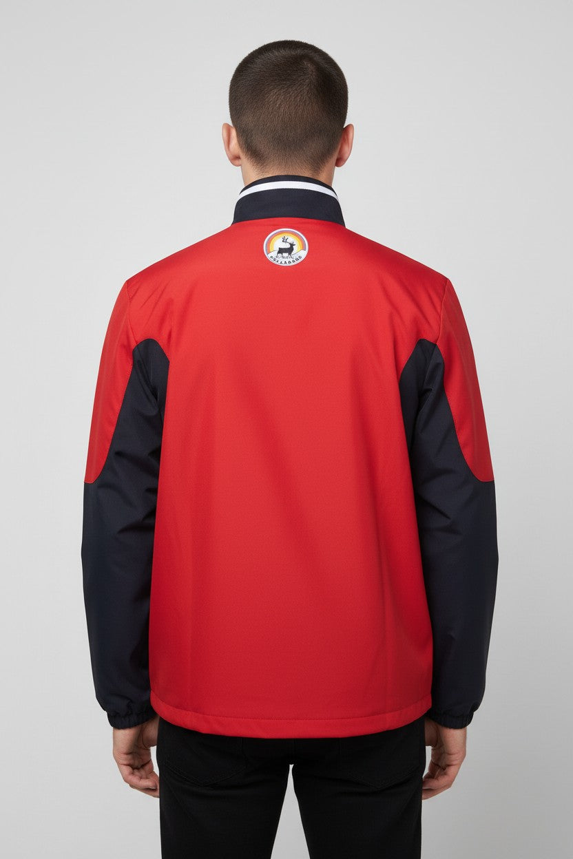 Adidas Unisex Trainingsjacke Rot Schwarz Weiß Größe M