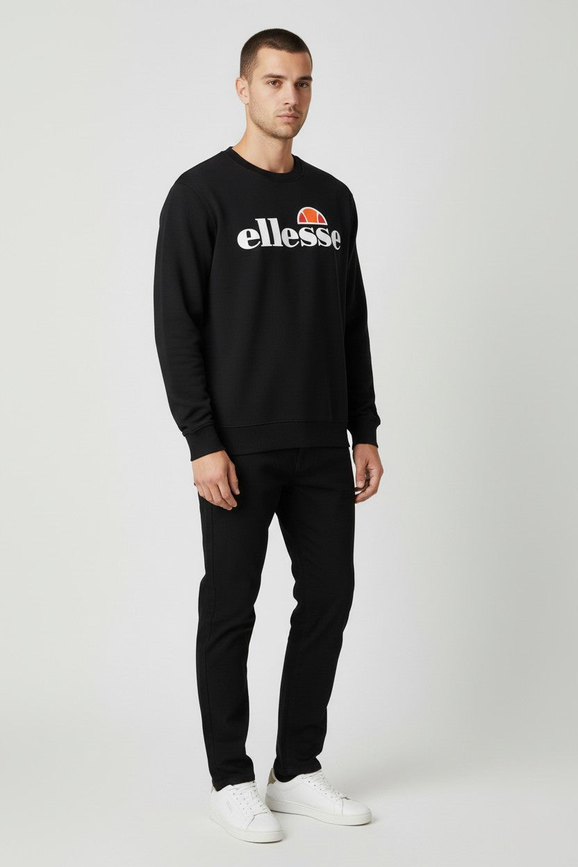 Ellesse Herren Sweatshirt Schwarz Größe L