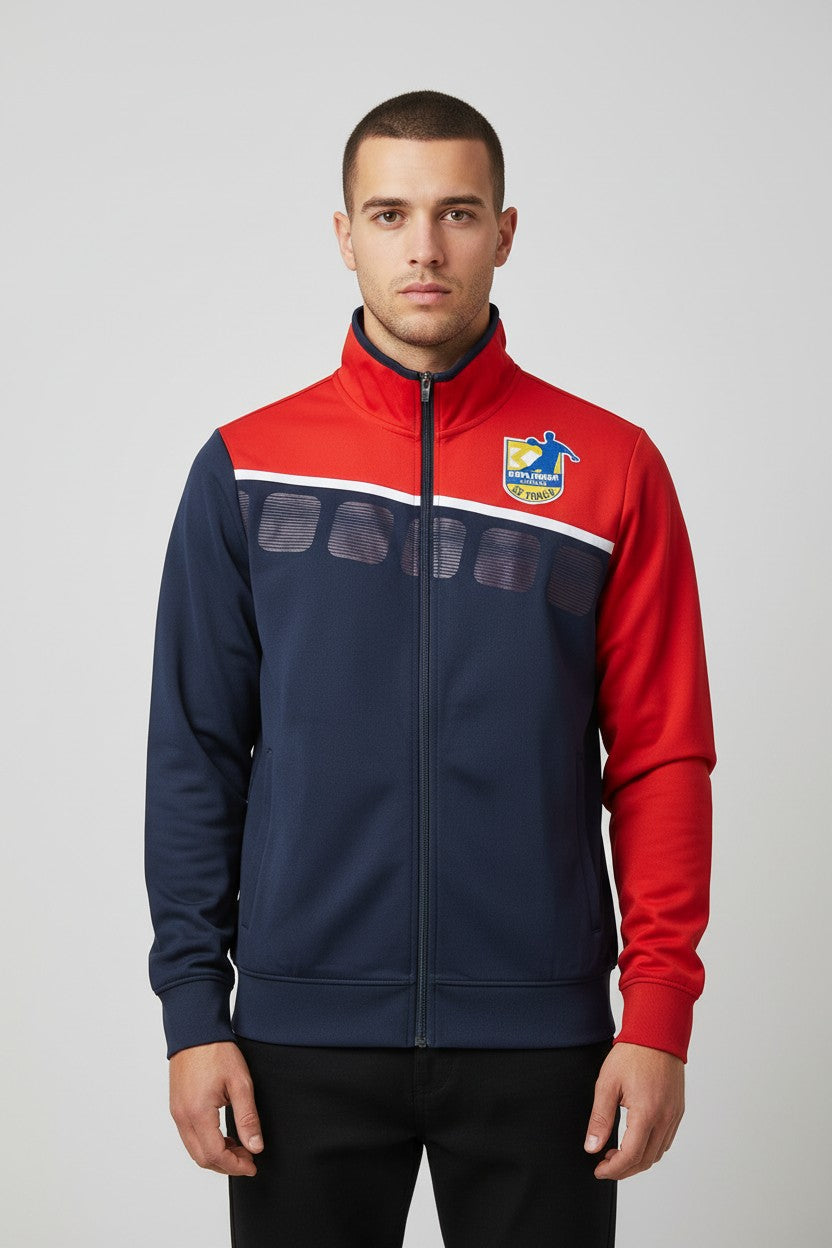 Erima Herren Trainingsjacke Blau Rot Größe S