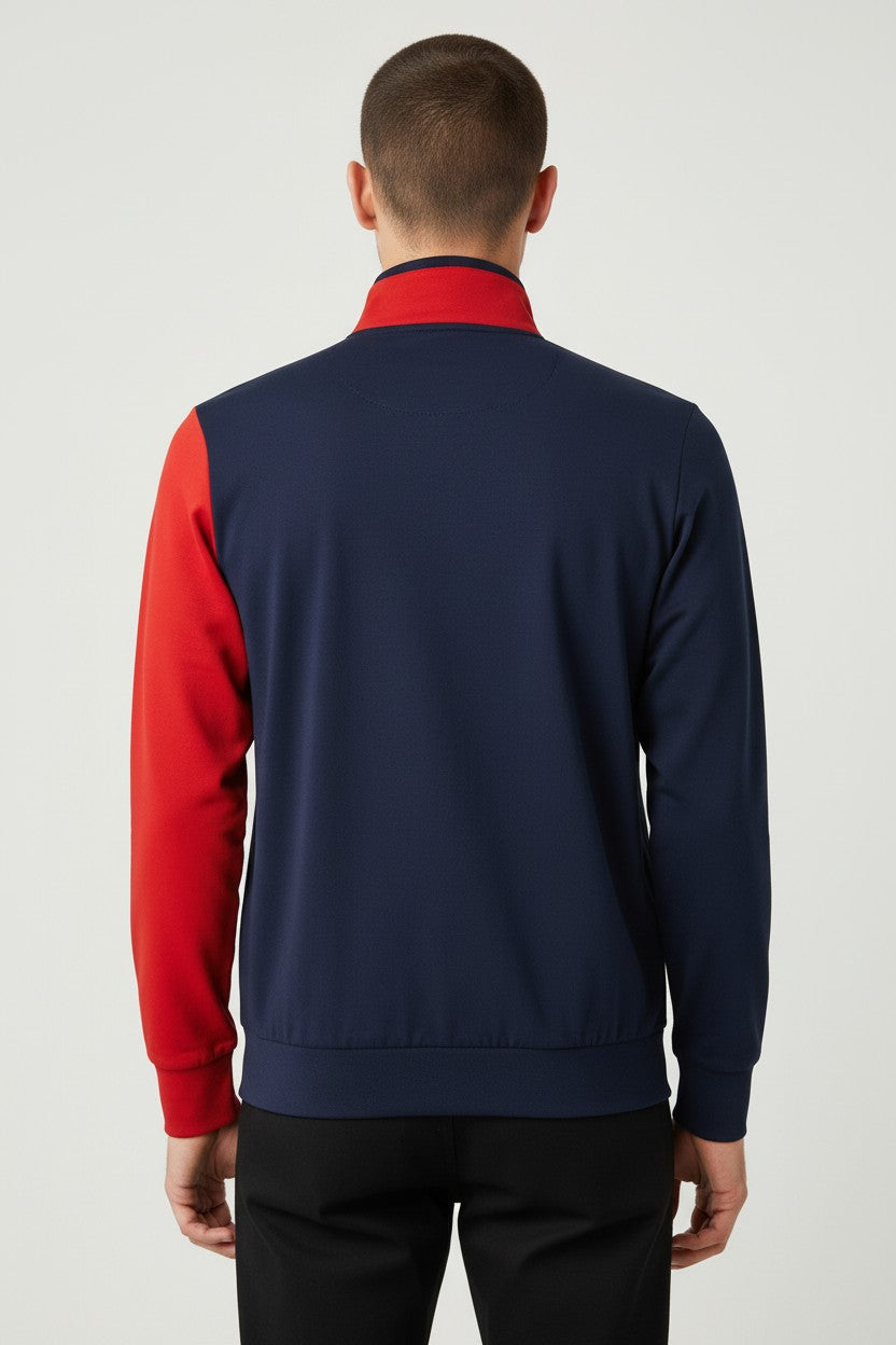 Erima Herren Trainingsjacke Blau Rot Größe S