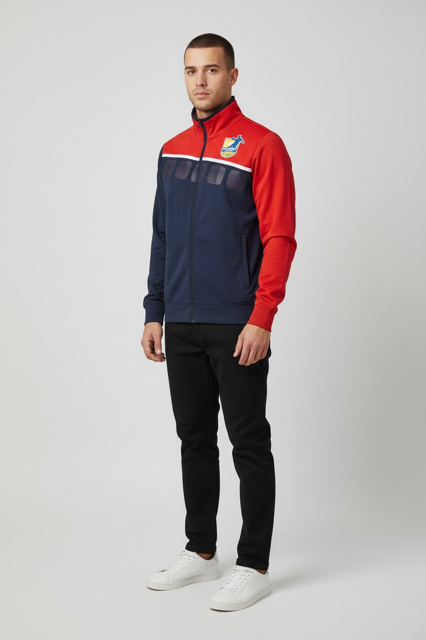 Erima Herren Trainingsjacke Blau Rot Größe S