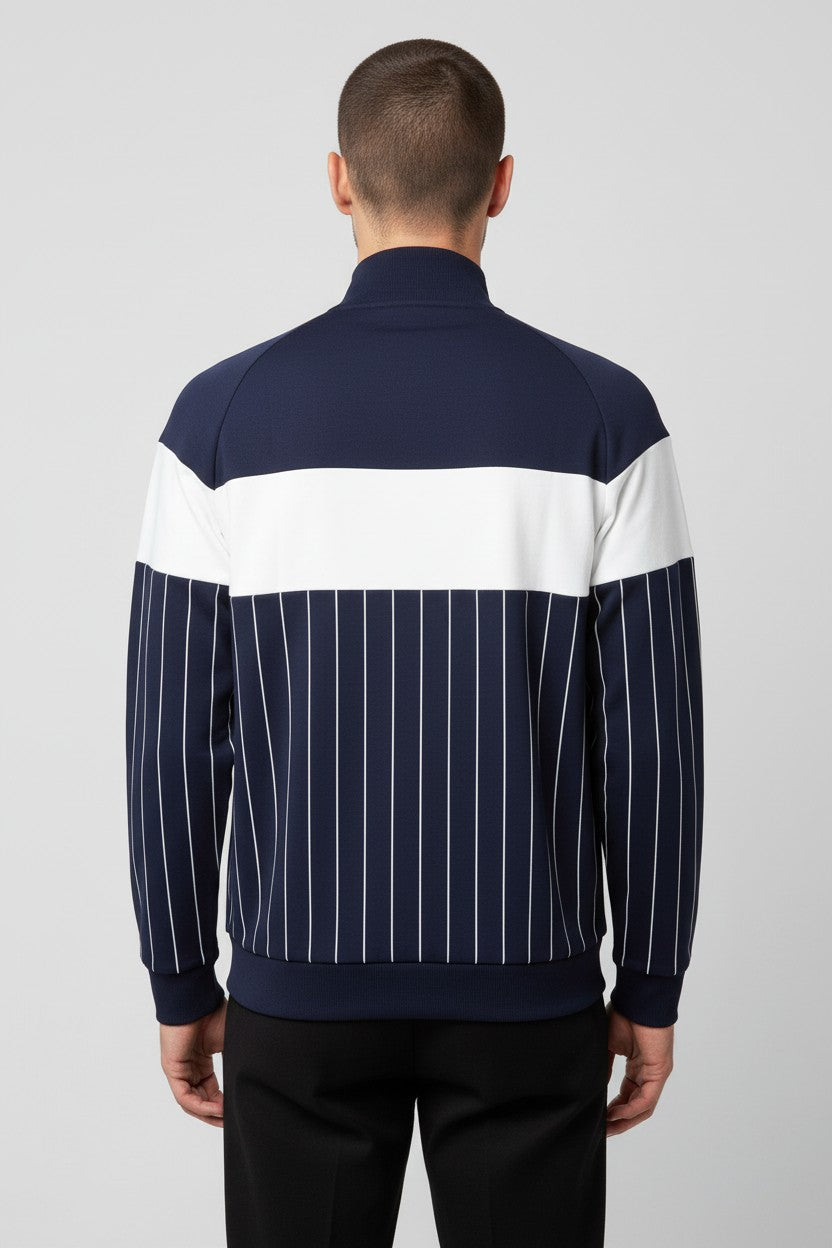 Fila Herren Sweatshirt Blau Weiß Größe S