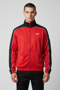 H2O Herren Trainingsjacke Rot Schwarz Weiß Größe L
