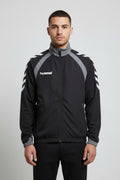 Hummel Unisex Trainingsjacke Schwarz Grau Größe S