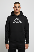 Kappa Herren Kapuzenpullover Schwarz Größe XL