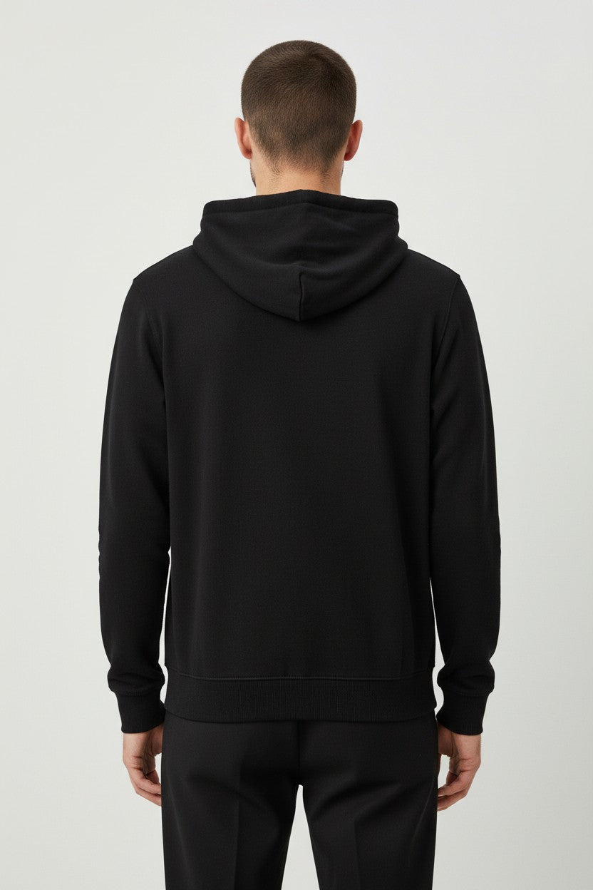 Kappa Herren Kapuzenpullover Schwarz Größe XL