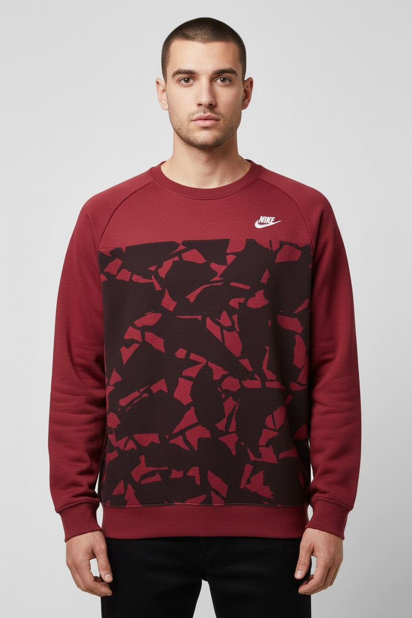Nike Unisex Sweatshirt Pink Lila Mehrfarbig Größe L