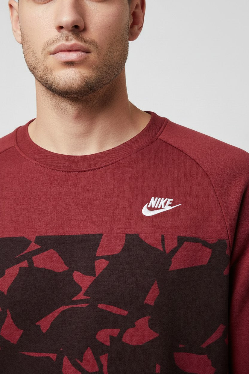 Nike Unisex Sweatshirt Pink Lila Mehrfarbig Größe L