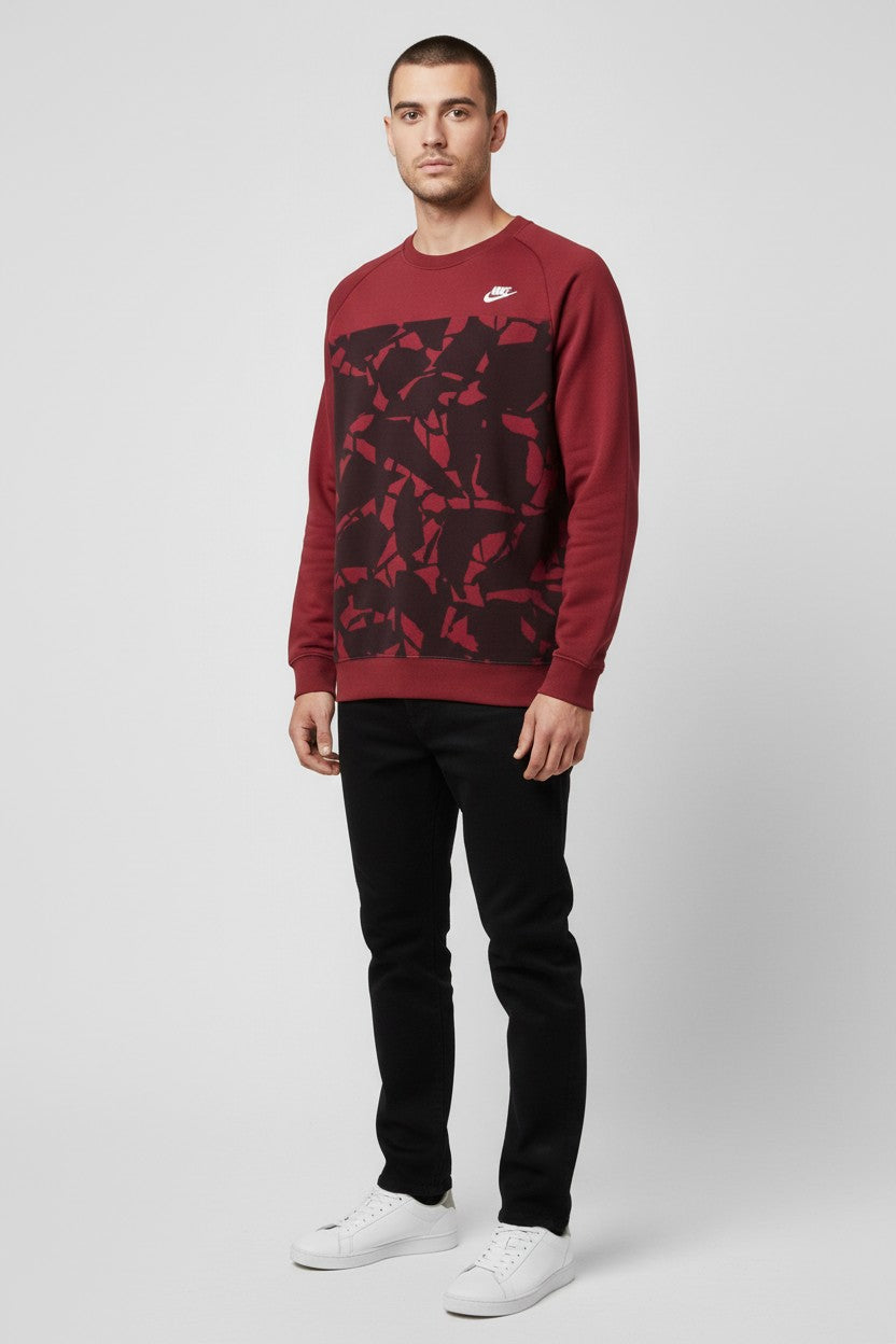 Nike Unisex Sweatshirt Pink Lila Mehrfarbig Größe L