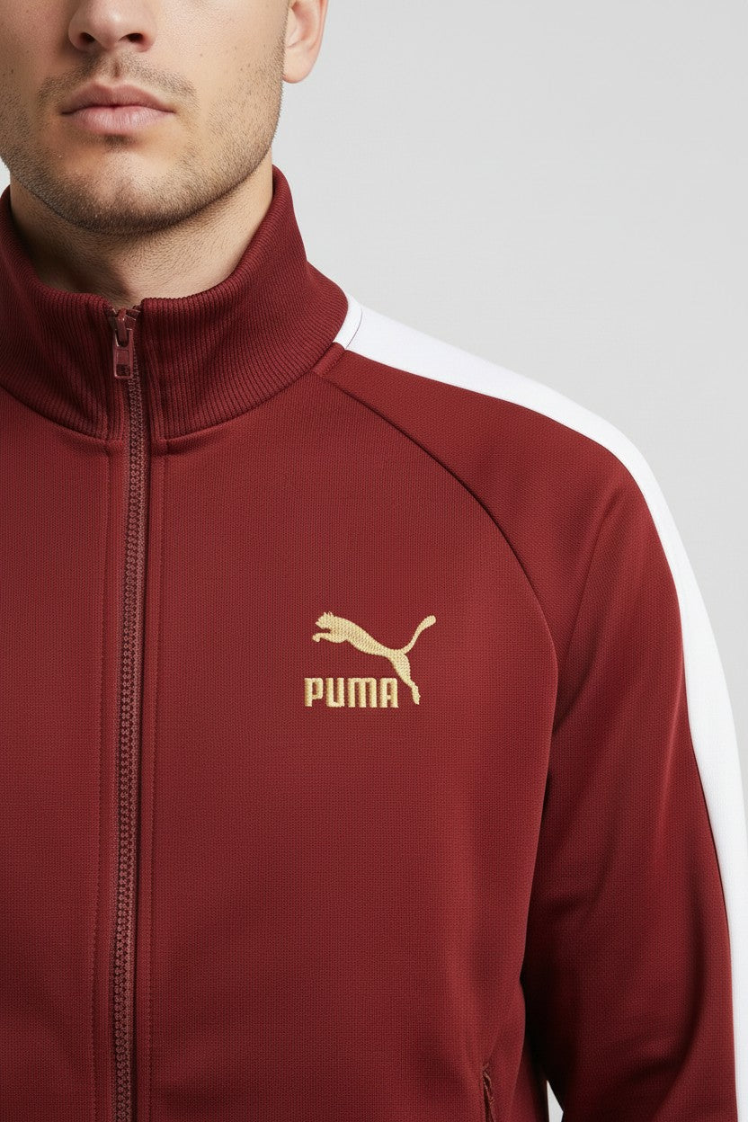 Puma Herren Trainingsjacke Rot Weiß Größe S