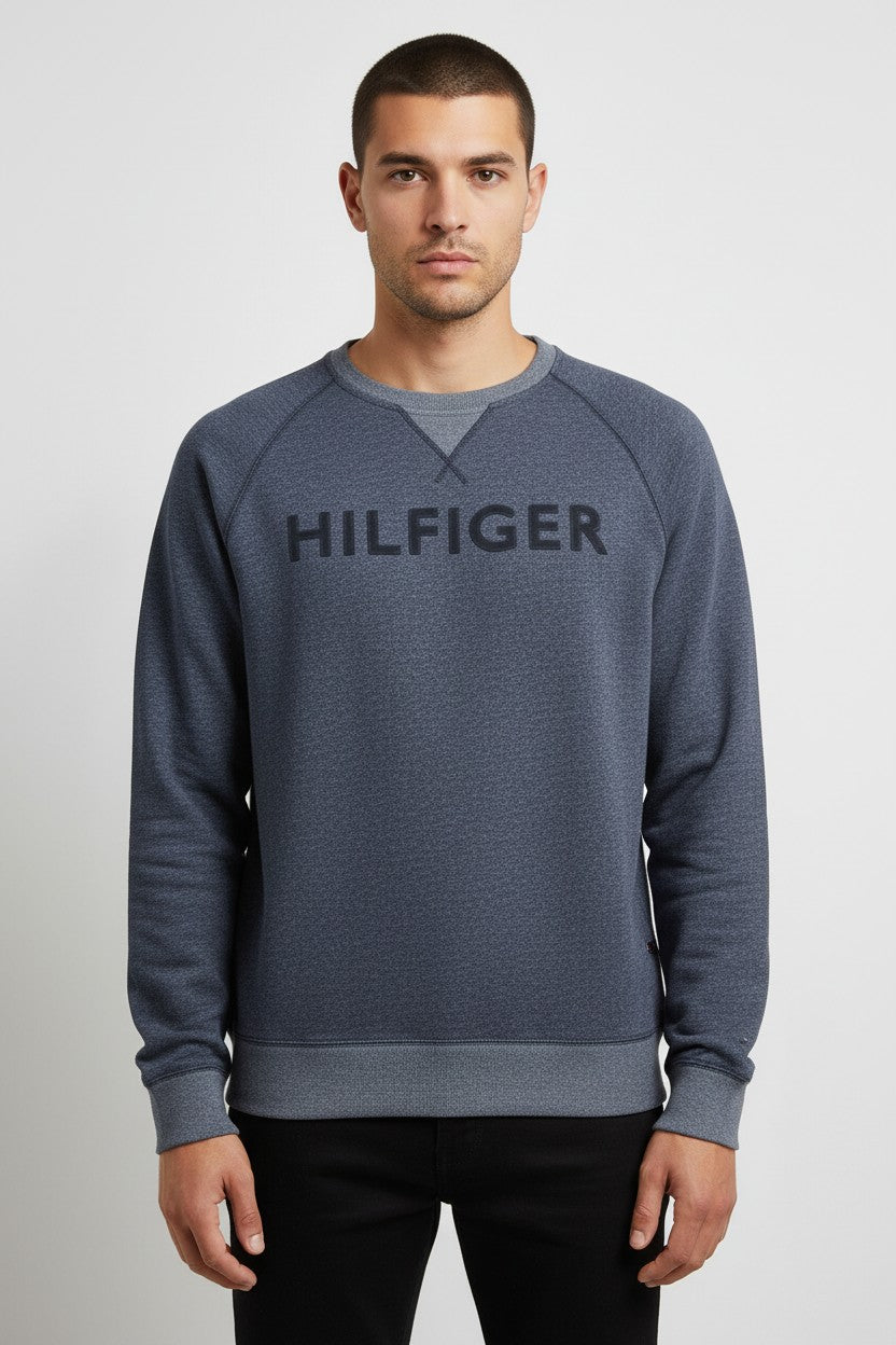 Tommy Hilfiger Herren Sweatshirt Blau Grau Größe L