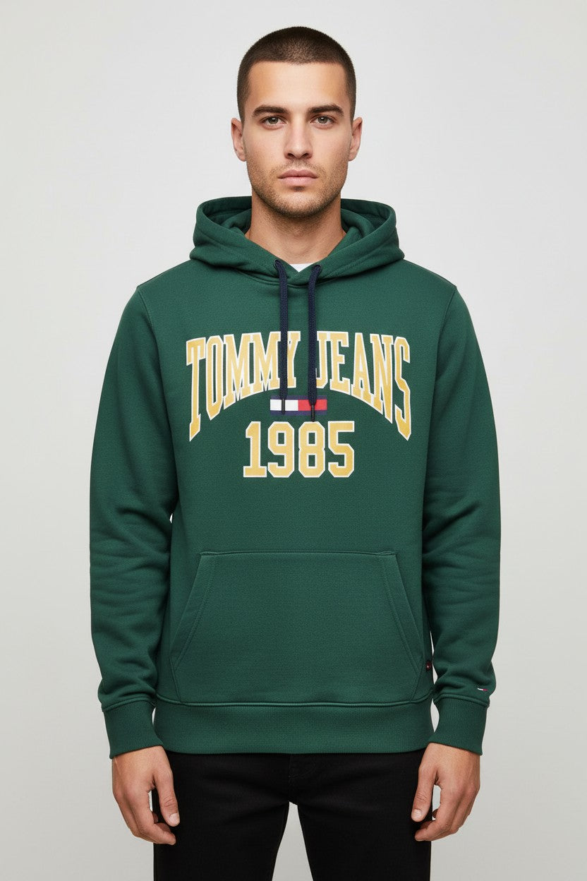Tommy Hilfiger Jeans Herren Kapuzenpullover Grün Größe L
